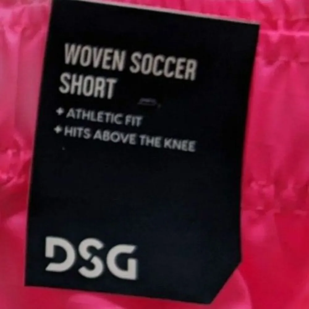 NEW Youth Unisex DSG Hot Pink Soccer Shorts Size M (10-12)